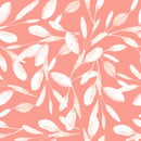 Vine Flannel 15456-CORAL-DR by 3 Wishes Fabric