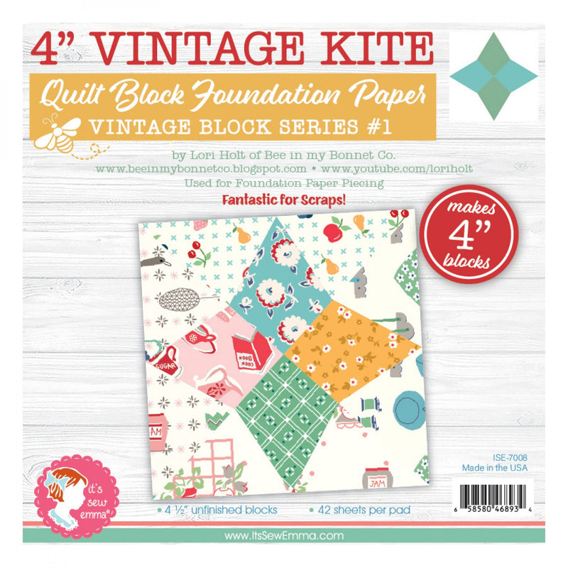 Vintage Kite Foundation Paper Pad - 4 Inch Blocks