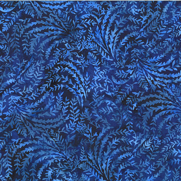 Violet Rays Batik T2443-17 Cobalt by Hoffman Fabrics