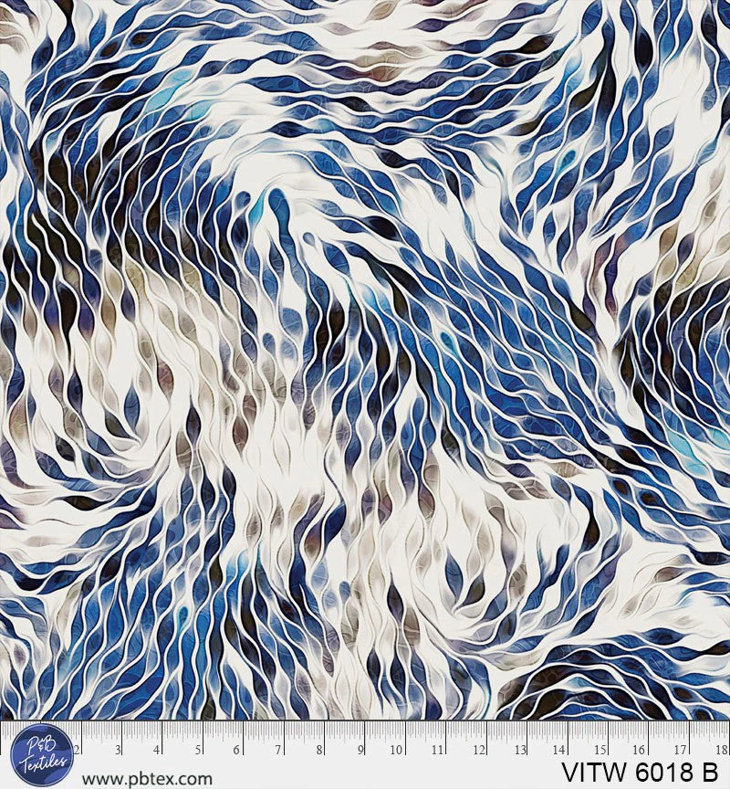 Vitality 108" VITW 6018 B Harmonious Strokes by Julia Button for P&B Textiles