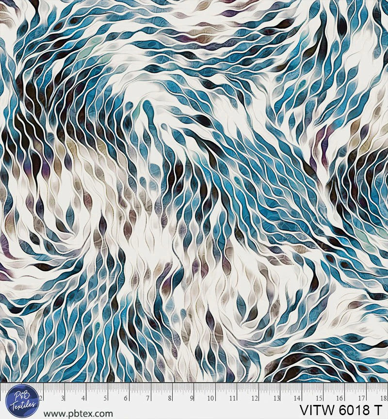 Vitality 108" VITW 6018 T Harmonious Strokes by Julia Button for P&B Textiles