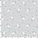 Whiskers & Paws MAS10418-K Tiny Flowers Cats Grey by Hannah Dale for Maywood Studio