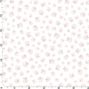 Whiskers & Paws MAS10420-P Paw Prints Grey Petal Pink by Hannah Dale for Maywood Studio