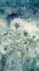 Whisper Panel DP28700-68 Whisper Panel Teal Multi by Deborah Edwards and Melanie Samra for Northcott