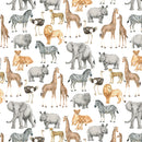 Wild One DP27688-92 Lt Gray Multi Animal Feature by Deborah Edwards Northcott Studio for Northcott