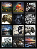 Wild Panel V5291-742 Dusk by Travis Glasgow for Hoffman Fabrics