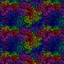 Wildcat FLEUR-CD3039 MULTI Packed Swirly Leaves by Chong-A Hwang for Timeless Treasures.