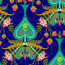 Wildflowers A-667-B Cobalt Spade by Alison Glass for Andover Fabrics