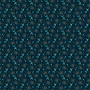 Willow Hollow 9989-77 Dk Blue Pear Orchard by Kim Diehl for Henry Glass