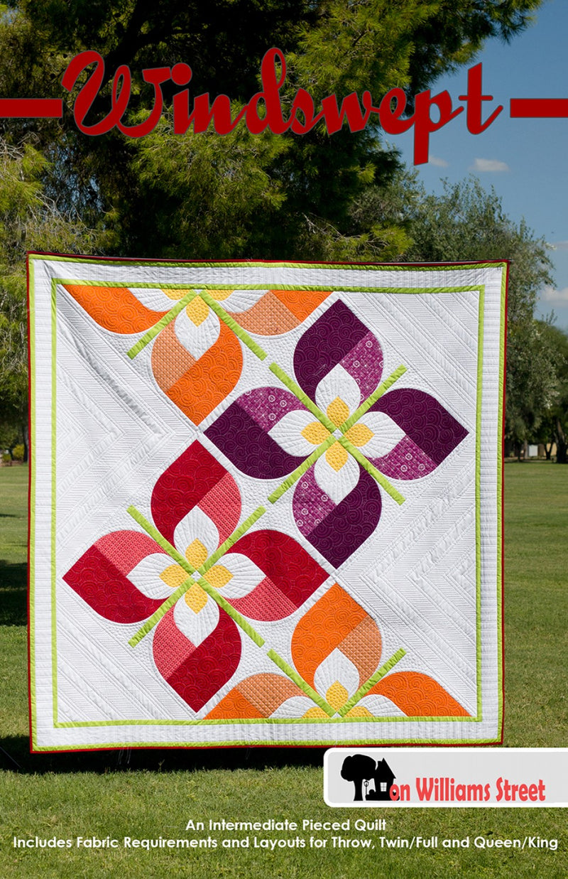 windswept quilt pattern by on williams street front cover