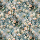 Wings Over Wildflowers X5702-D21 Dusty Teal by Hoffman Fabrics