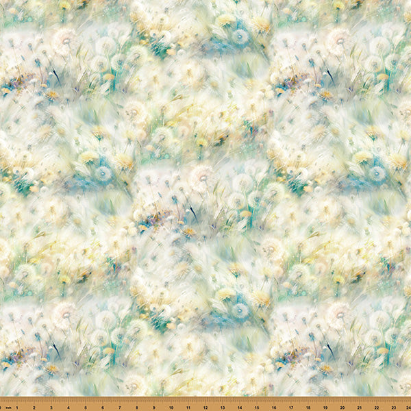Wings Over Wildflowers X5703-744 Lemongrass by Hoffman Fabrics