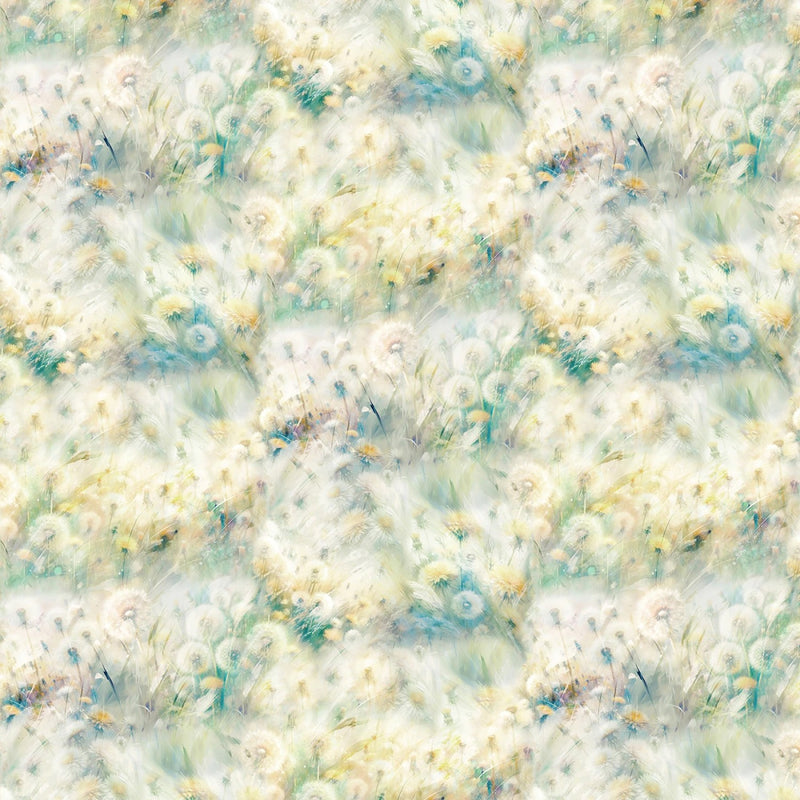 Wings Over Wildflowers X5703-744 Lemongrass by Hoffman Fabrics