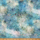 Wings Over Wildflowers X5706-41 Aqua by Hoffman Fabrics