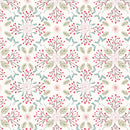 Winter in Bluebell Wood Flannel F45.1 Winter floral light by Lewis & Irene