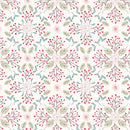 Winter in Bluebell Wood Flannel F45.1 Winter floral light by Lewis & Irene