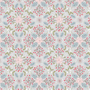 Winter in Bluebell Wood Flannel F45.2 Winter floral grey by Lewis & Irene