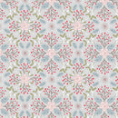 Winter in Bluebell Wood Flannel F45.2 Winter floral grey by Lewis & Irene
