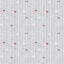 Winter White 7231-90 Gray Birch Stripe by Rebecca Canale for Studio e Fabrics