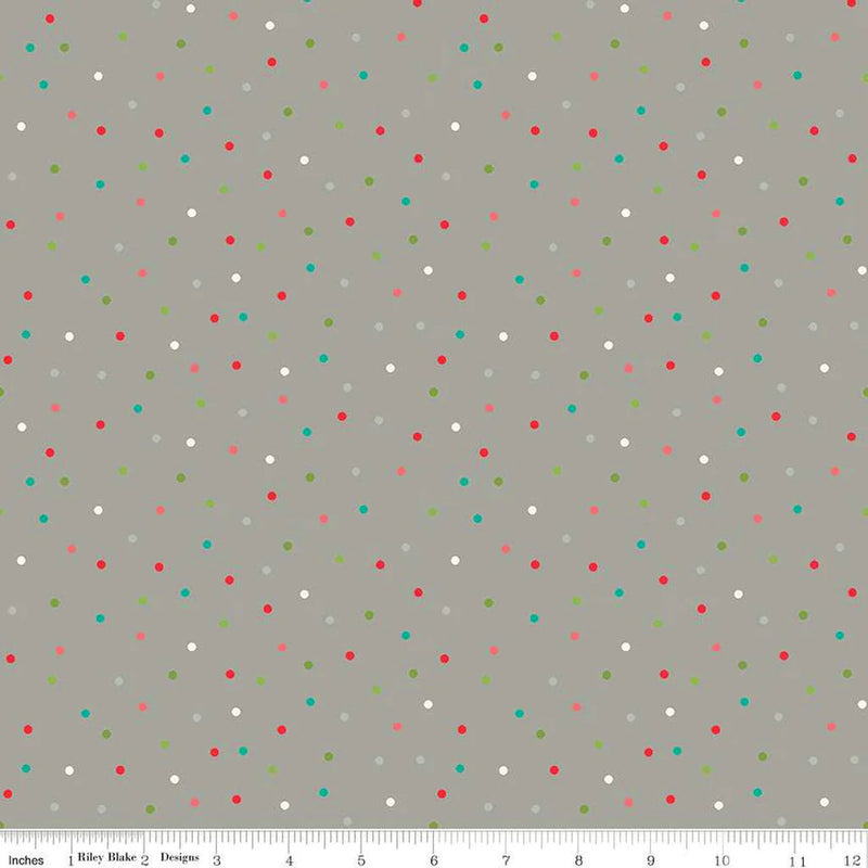 Winter Wonder C12068-GRAY Dots by Heather Peterson for Riley Blake Designs