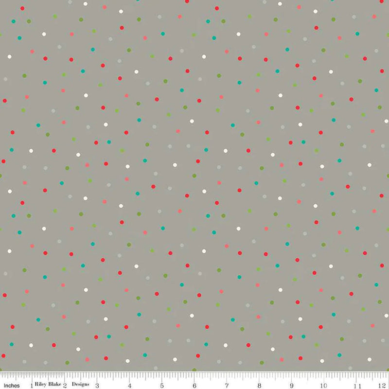 Winter Wonder C12068-GRAY Dots by Heather Peterson for Riley Blake Designs