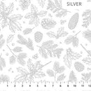 Winterlude 10342M-10 Frosted Foliage Silver by Patrick Lose Fabrics