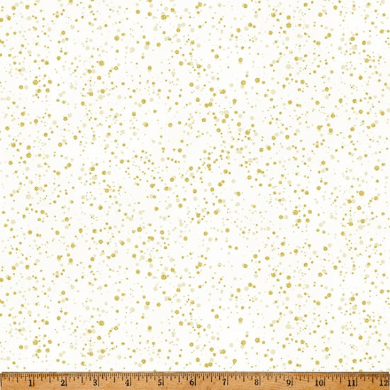 Winter's Eve W5362-20G Natural-Gold by Hoffman Fabrics