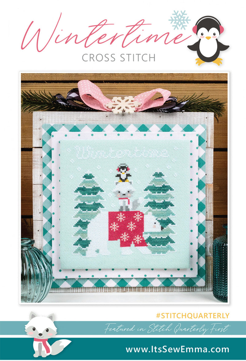 Wintertime Cross Stitch Pattern It's Sew Emma ISE-477