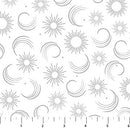 Wintry Lustre 10743M-10 Celestial Swirl Silver by Patrick Lose of Patrick Lose Fabrics