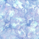 Wisteria Blooms Batik X2622-564 Tupelo by Hoffman Fabrics.