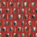 Wizards and Warriors 30241-T Rust Swords and Shields by Morris Creative Group for QT Fabrics