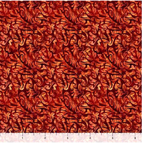 Wizards and Warriors 30243-T Rust Flame Geo by Morris Creative Group for QT Fabrics