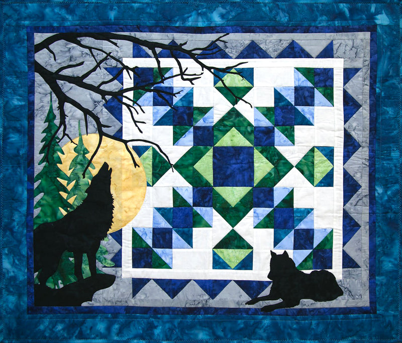 Wolf Song with Appliqué Shapes by Marie Noah for Northern Threads