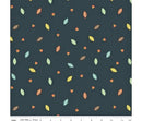 Woodland Flannel F10632-NAVY Leaf by Ben Byrd for Riley Blake Designs