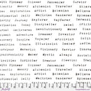 Writing on the Wall PWSE999.WHITE Stamped by Seth Apter for FreeSpirit