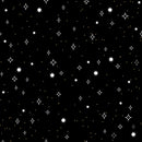 Written in the Stars - Glow 8453G-99 Black Stars by Perfect Palette for Studio e Fabrics