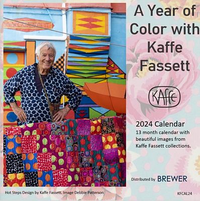 A Year of Color With Kaffe Fassett 2024 Wall Calendar