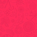 Sun Print 2020  A-9256-E1 Embroidery Strawberry