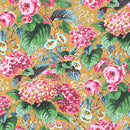 Rose and Hydrangea  PWPJ097.OCHRE - Fat Quarter