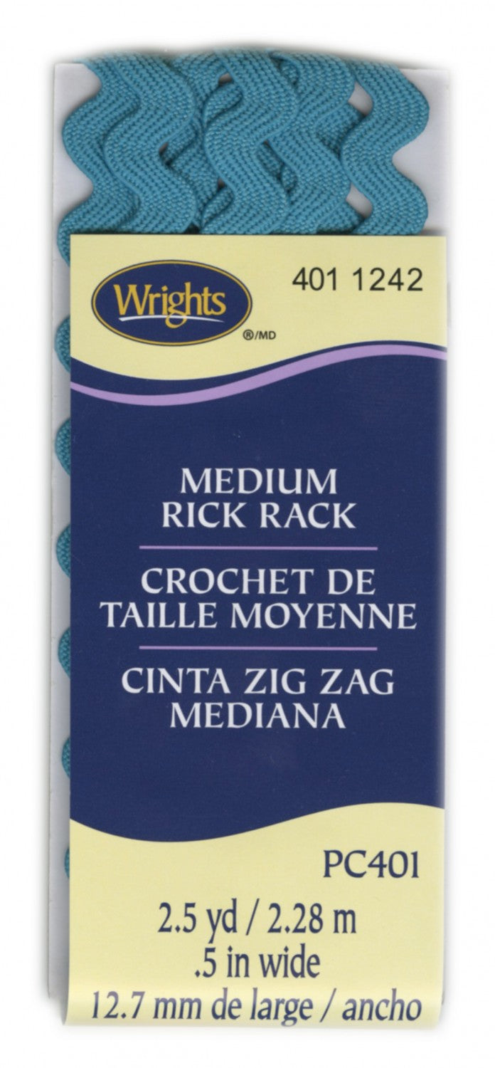 Medium Rick Rack - Mediterranean Blue