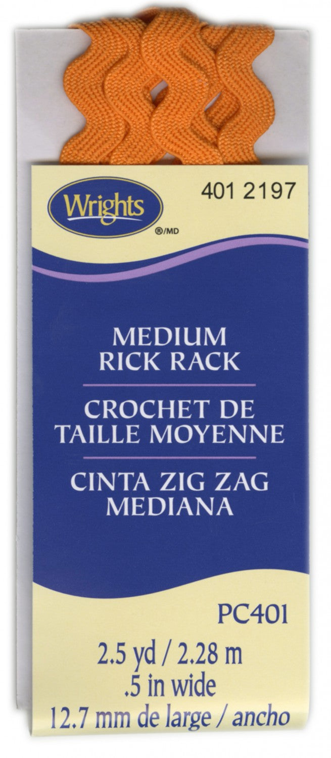 Medium Rick Rack - Orange Peel