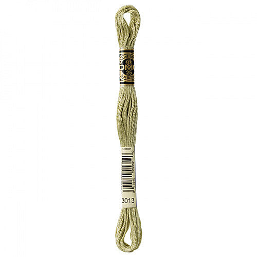 DMC Floss,Size 25, 8.7 yards per skein - 3012 Light Khaki Green