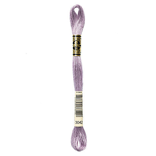 DMC Floss,Size 25, 8.7 yards per skein - 3042 Light Antique Violet