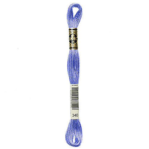 DMC Floss,Size 25, 8.7 yards per skein - 340 Medium Blue Violet