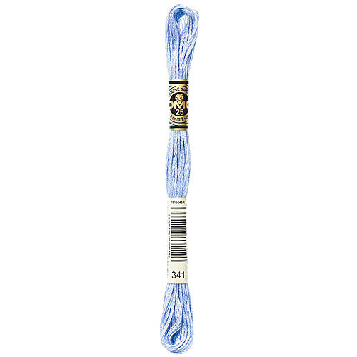 DMC Floss,Size 25, 8.7 yards per skein - 341 Light Blue Violet