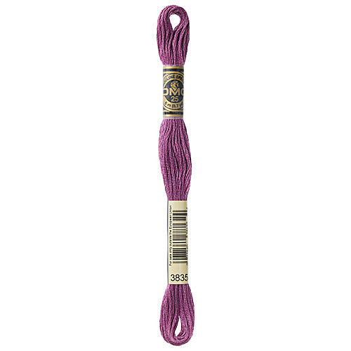 DMC Floss,Size 25, 8.7 yards per skein - 3835 Medium Grape