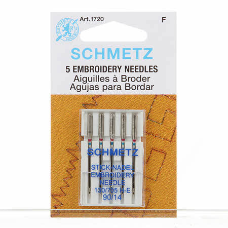 Schmetz Embroidery Machine Needles - Size 90/14