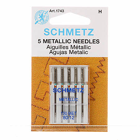 Schmetz Metallic Machine Needles - Size 80/12