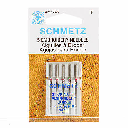 Schmetz Embroidery Machine Needles - Size 75/11