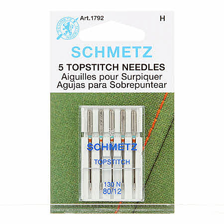 Schmetz Topstitch Machine Needles - Size 80/12